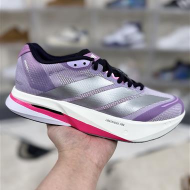 Adidas Adizero Boston 13 時尚舒適減震 低幫 休閒競速跑步鞋