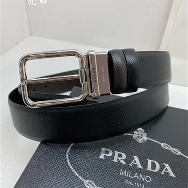 PRADA   2026新款時尚皮帶  3.5CM