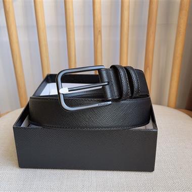 PRADA   2026新款時尚皮帶  3.5CM