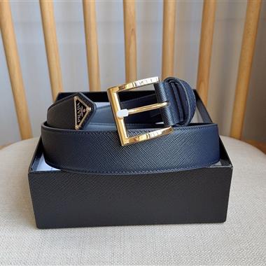 PRADA   2026新款時尚皮帶  3.5CM