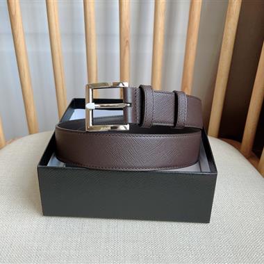 PRADA   2026新款時尚皮帶  3.5CM