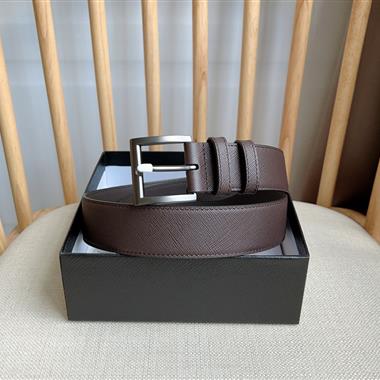 PRADA   2026新款時尚皮帶  3.5CM
