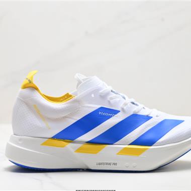 Adidas Adizero Adios Pro 4 M馬拉松飛線賈卡輕質透氣休閒運動跑步鞋