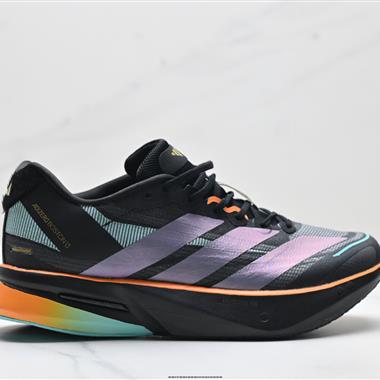 Adidas Adizero Boston 13 透氣網眼競速運動跑鞋