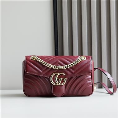 GUCCI  2026新款女生時尚包包  尺寸：26*15*7CM