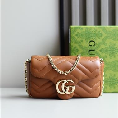 GUCCI  2026新款女生時尚包包  尺寸：16.5*9.5*4.5CM