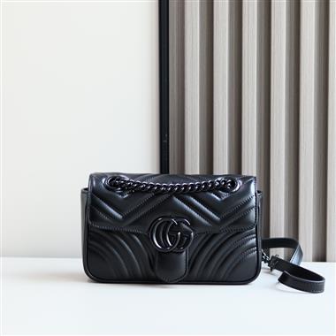 GUCCI  2026新款女生時尚包包  尺寸：22*13*6CM