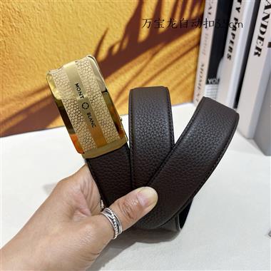 Montblanc   2026新款時尚皮帶  3.5CM