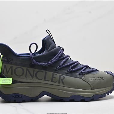 Moncler Grenoble Trailgrip Lite2 織物 圓頭系帶 低幫休閒鞋
