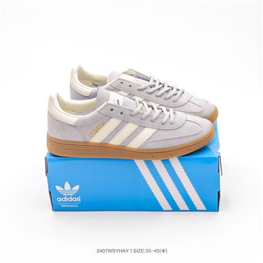 Adidas HANDBALL SPEZIAL 低幫三葉草學院風復古休閒板鞋
