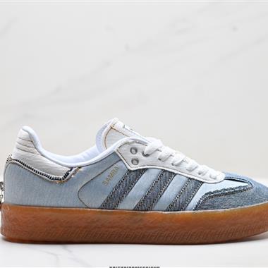 Adidas Originals Sambae 厚底 三葉草 百搭低幫休閒運動板鞋
