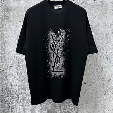 YSL   2026夏季新款短袖T恤  尺寸偏大