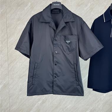 PRADA   2026夏季新款短袖襯衫  尺寸偏大