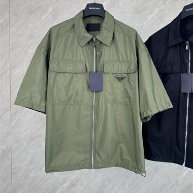PRADA   2026夏季新款短袖襯衫  尺寸偏大