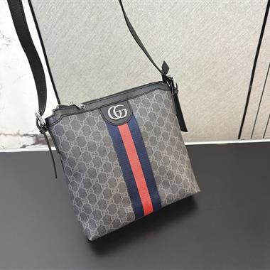 GUCCI   2026新款男生時尚包包 尺寸：25*27CM