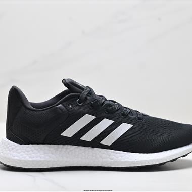 Adidas PureBoost 21 爆米花緩震中底跑步鞋