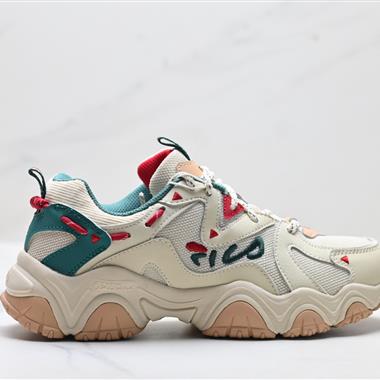 FILA  FLUID 5 貓爪5.0 簡約舒適 防滑耐磨低幫老爹鞋