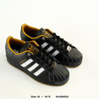 Adidas Originals Superstar貝殼頭系列 三葉草低幫經典百搭休閒運動板鞋