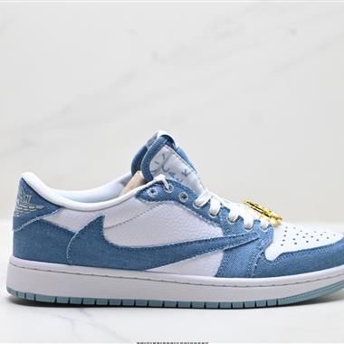 Nike Air Jordan 1 x Travis Scott AJ1 低幫文化籃球鞋