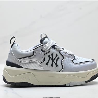 MLB CURVE LINER 百搭舒適休閒潮流厚底增高防滑耐磨 低幫 老爹鞋