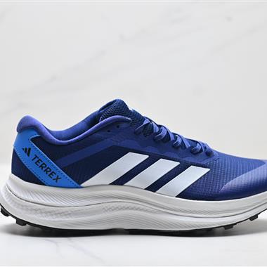 Adidas Terrex Agravic LT 系帶緩震輕質 舒適百搭 低幫馬拉松運動跑步鞋