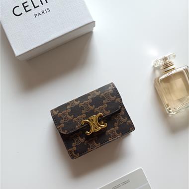 CELINE    2026新款時尚皮夾  尺寸：10.5x8.5x3CM