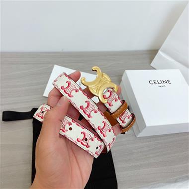 CELINE   2026新款時尚皮帶   2.5CM