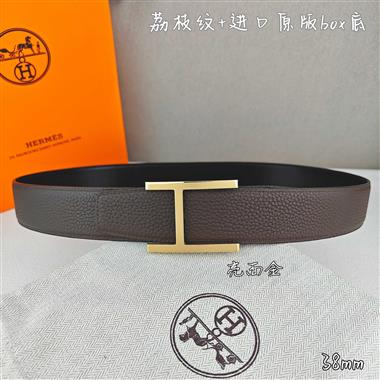 HERMES   2026新款時尚皮帶   3.8CM