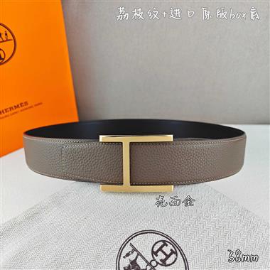 HERMES   2026新款時尚皮帶   3.8CM