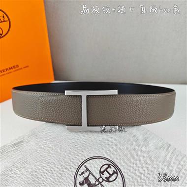 HERMES   2026新款時尚皮帶   3.8CM