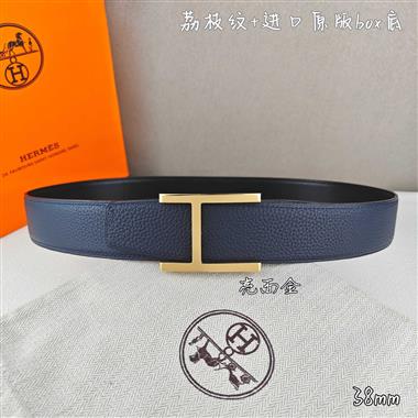 HERMES   2026新款時尚皮帶   3.8CM
