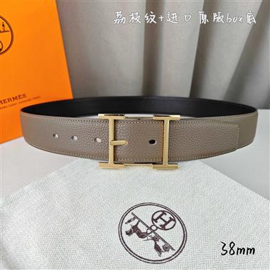 HERMES   2026新款時尚皮帶   3.8CM