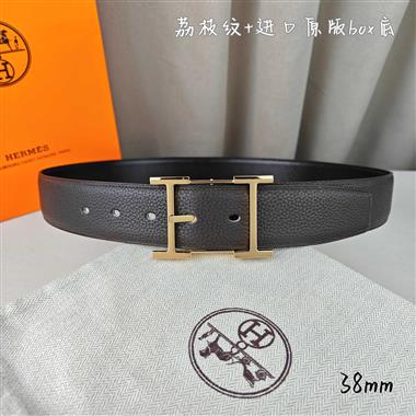 HERMES   2026新款時尚皮帶   3.8CM