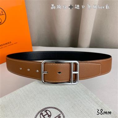 HERMES   2026新款時尚皮帶   3.8CM