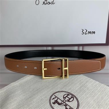 HERMES   2026新款時尚皮帶   3.2CM