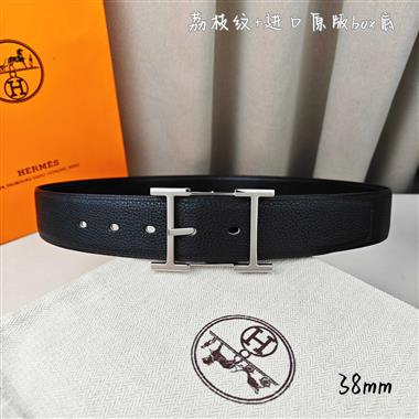 HERMES   2026新款時尚皮帶   3.8CM
