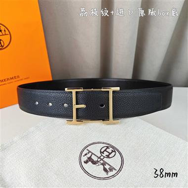 HERMES   2026新款時尚皮帶   3.8CM
