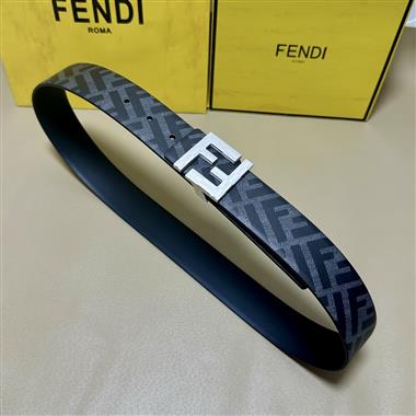 FENDI    2026新款時尚皮帶   4.0CM
