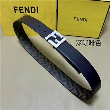 FENDI    2026新款時尚皮帶   4.0CM