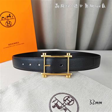 HERMES   2026新款時尚皮帶   3.2CM