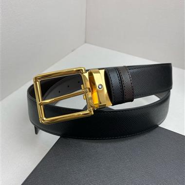 Montblanc    2026新款時尚皮帶   3.5CM
