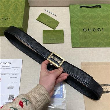 GUCCI   2026新款時尚皮帶  3.5CM