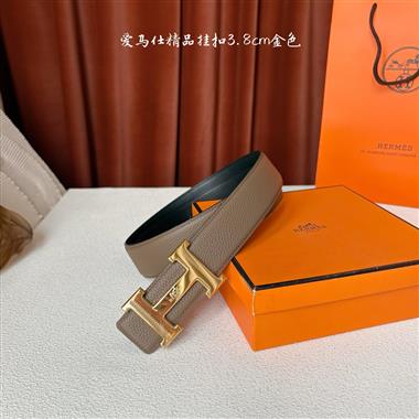 HERMES   2026新款時尚皮帶   3.8CM