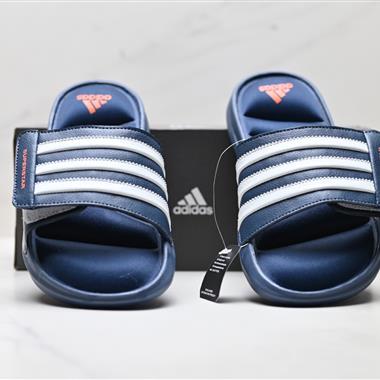 Adidas 夏季一字拖外穿防滑防臭軟底涼拖韓版個性潮流沙灘鞋