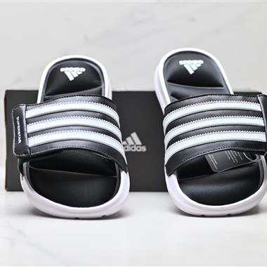 Adidas 夏季一字拖外穿防滑防臭軟底涼拖韓版個性潮流沙灘鞋