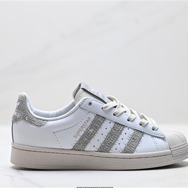 Adidas Originals Superstar貝殼頭系列三葉草低幫經典百搭休閒運動板鞋