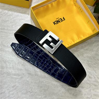 FENDI   2026新款時尚皮帶  3.4CM