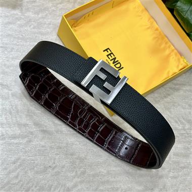 FENDI   2026新款時尚皮帶  3.4CM