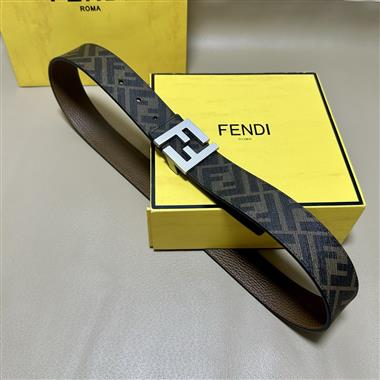 FENDI   2026新款時尚皮帶   4.0CM