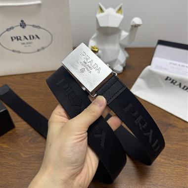 PRADA   2026新款時尚皮帶   3.5CM
